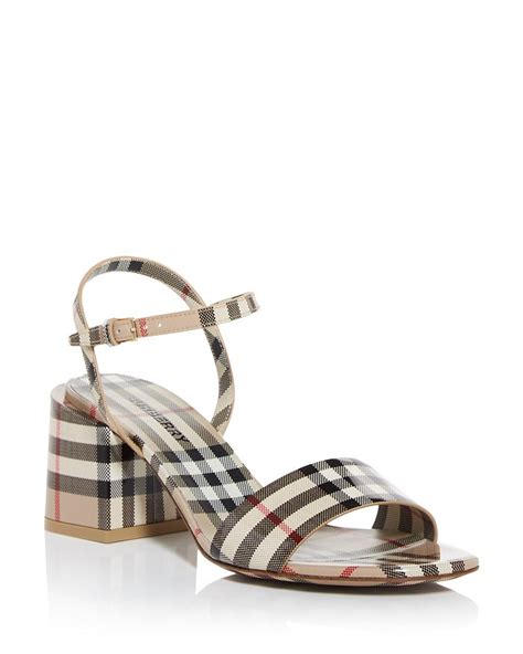 burberry high heels bottoms|burberry block heel sandals.